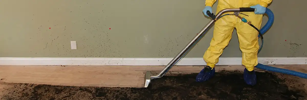 sewage removal service performing deep cleaning and extraction of sewage from an indoor area in Baltimore, MD